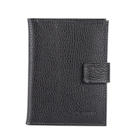Обложка паспорт+авто Poshete 604-077M-BLK